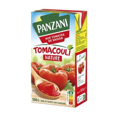 Panzani Purée de tomates Tomacouli Nature, 500g