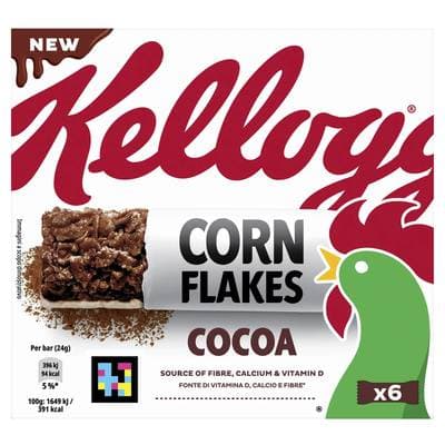 Kellogg's Barre Céréale Cornflake Cacao, 6x24g