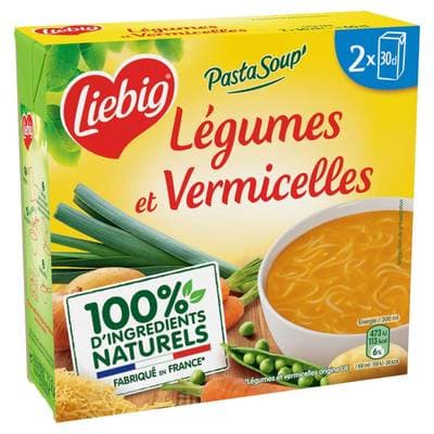 Liebig Soupe Légumes et Vermicelles, 2x30cl