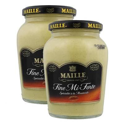 Maille Spécialité à la moutarde Fine Mi-Forte en bocal, Lot de 2x355g