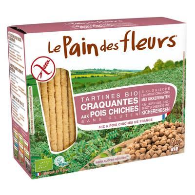 Le pain des fleurs - Tartines bio craquantes au pois chiche