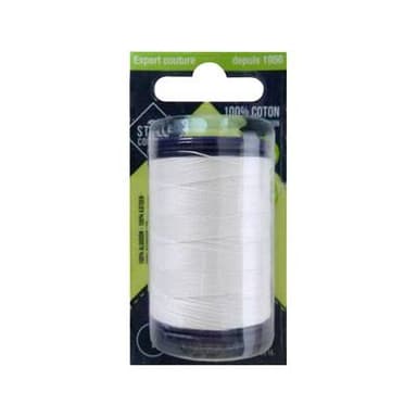 Style couture Fil coton blanc 300m N40 blanc, 300 m