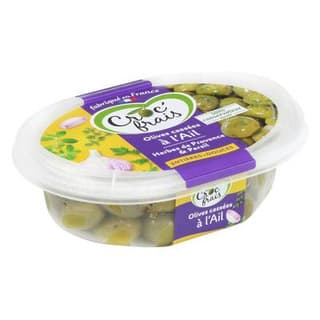 Croc'Frais Olives Cassées à l'Ail, 250g