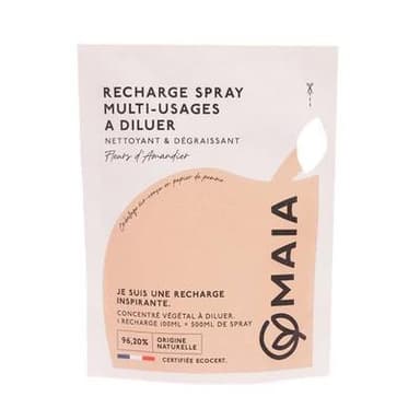 Maïa Spray multi-usage écologique Fleur d'amandier recharge, 100ml