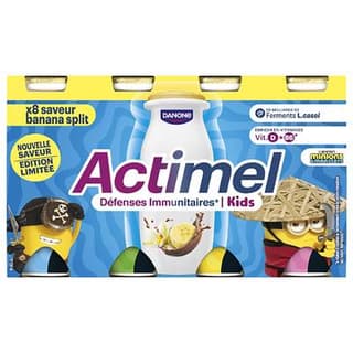 Actimel Yaourt à boire banana split, 8x100g
