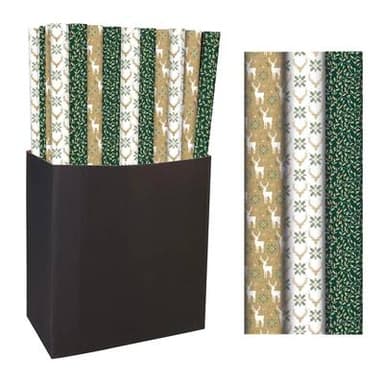 Clairefontaine Papier cadeau foret sacrée kraft, Dimensions 0,7 x 2 m