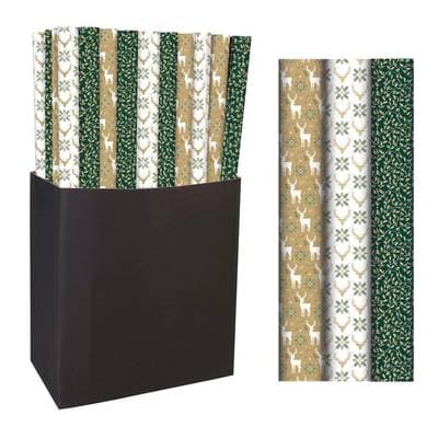 Clairefontaine Papier cadeau foret sacrée kraft, Dimensions 0,7 x 2 m