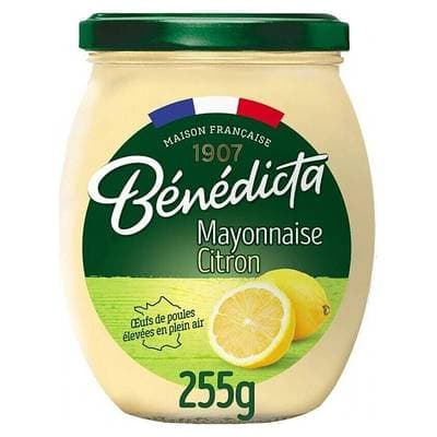 Bénédicta Mayonnaise au citron en bocal, 255g