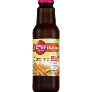 Gayelord Hauser Carotina Equilibre Jus de carotte orange sans sucres ajoutés, 75cl