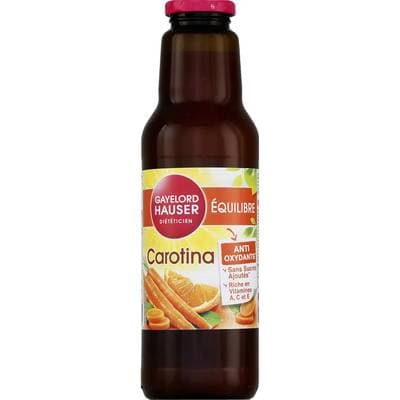 Gayelord Hauser Carotina Equilibre Jus de carotte orange sans sucres ajoutés, 75cl
