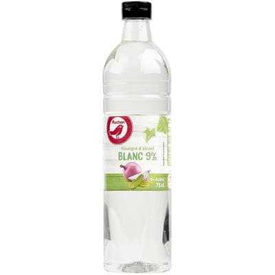 Auchan Vinaigre d'Alcool blanc 9% d'Acidité, 75cl