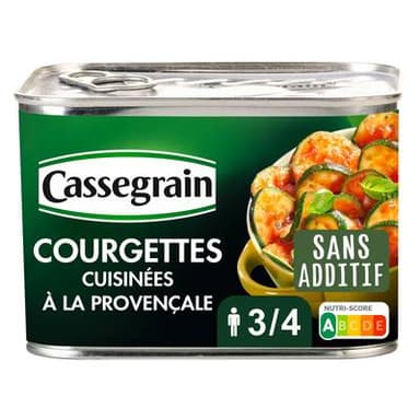 Cassegrain Courgettes cuisinées à la Provençale, 660g