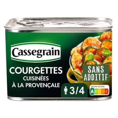 Cassegrain Courgettes cuisinées à la Provençale, 660g