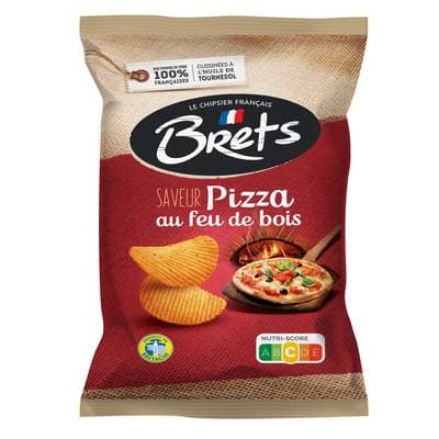 Bret's Chips ondulées saveur pizza au feu de bois, 125g