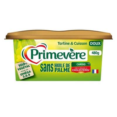 Primevère Doux 100% Végétal sans huile de Palme, 480g