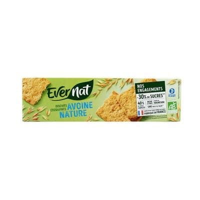 Evernat Croquants avoine nature bio, 130g