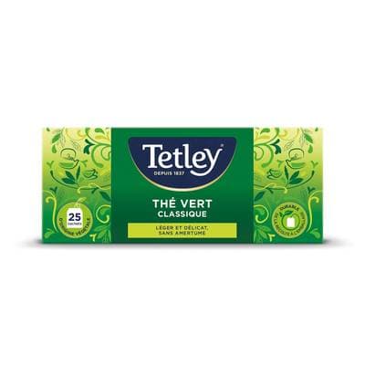 Tetley Thé vert Nature 38g, 25 sachets