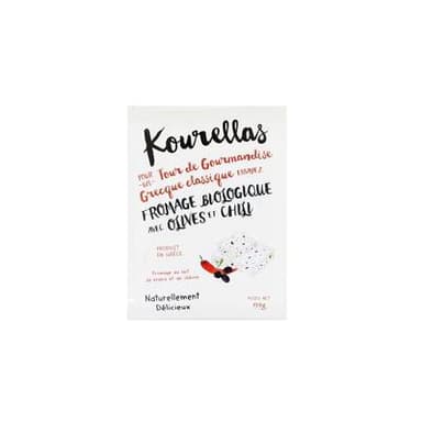 Kourellas Fromage Grec Olive et Chili, Bio, 150g