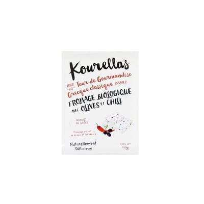 Kourellas Fromage Grec Olive et Chili, Bio, 150g