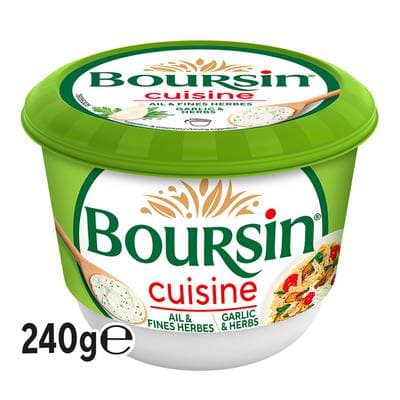 Boursin Cuisine Fromage Ail et Fines Herbes, 240g