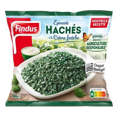 Findus Epinards hachés à la crème fraiche, 1kg