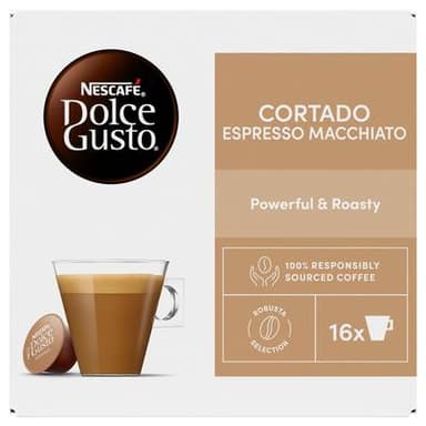 Nescafe Dolce Gusto Café Cortado Espresso Macchiato, 16 capsules