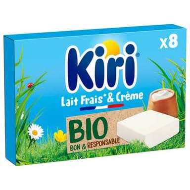 Kiri Fromage Fondu Bio, 144g, 8 Fromages