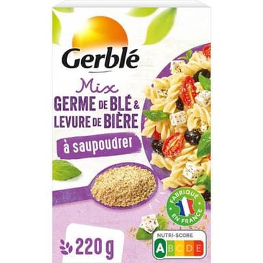 Gerblé Vitalité Mix Germe de Blé et Levure de bière à saupoudrer, 220g