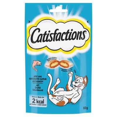 Catisfactions Friandises Saumon pour chat et chaton, 60g