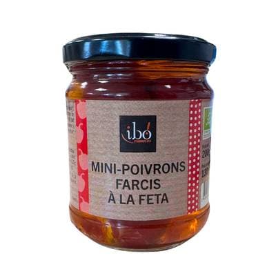 Ibo Mini-Poivrons farcis à la Feta bio, 130g