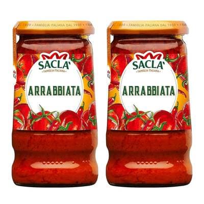 Sacla Sauce Arrabiata, Lot de 2x345g