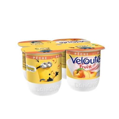 Velouté Fruix Yaourts Brassés Pêche, 4x125g