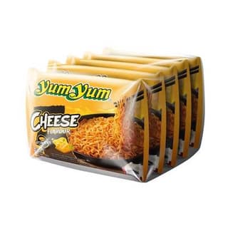 Yum Yum Nouilles Instantanées Saveur Fromage en sachet, 5x60g