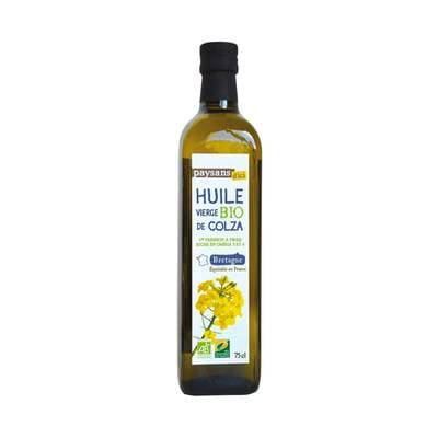 Paysans d'ici - Commerce Equitable Huile vierge de Colza Bio de Bretagne, 75cl
