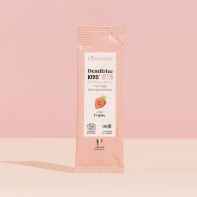 Pimpant Dentifrice Enfant Fraise en poudre, 1 recharge