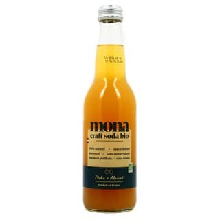 Mona Craft Soda Pêche - Abricot BIO, 33cl