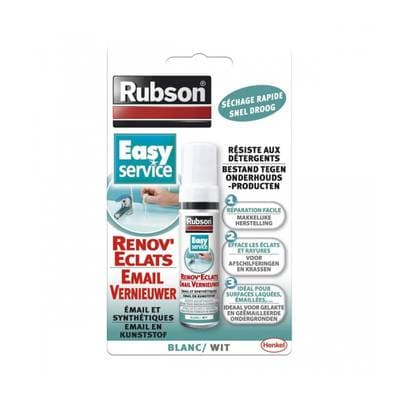 Rubson Rénov' Eclats - Rénovateur liquide blanc pour Email et Synthétique, 12ml