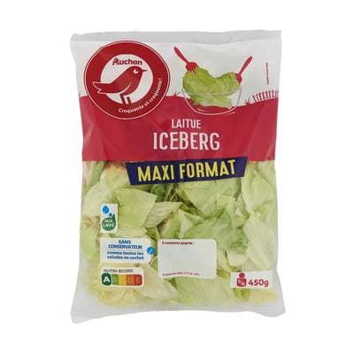 Auchan Laitue Iceberg, 5/6 parts - 450g