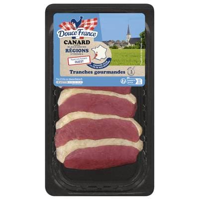 Douce France Tranches Gourmandes de Canard, Environ 190g