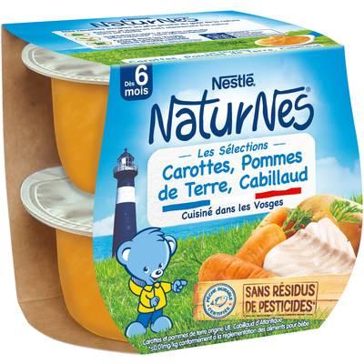 7613034581051 - Nestlé - Naturnes - Carottes, Pommes de Terre, Cabillaud Bol Bébé Dès 6 mois