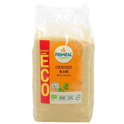Priméal Couscous blanc bio, Format Economique, 2kg