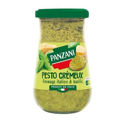Panzani Sauce Pesto vert crémeux fromage italien et basilic, 190g