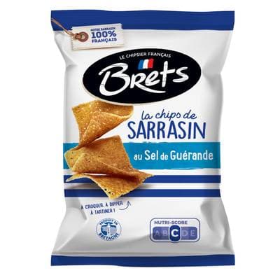 Bret's Chips de sarrasin au sel de Guérande, 120g