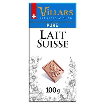 Villars Tablette Chocolat au Lait, 100g