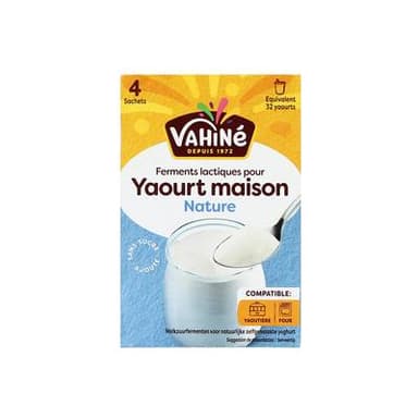 Vahine Ferment Yaourt Nature, 4x4g