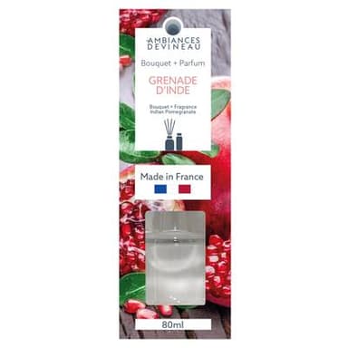 Ambiances Devineau Bouquet Grenade d'Inde + recharge parfum, 80ml