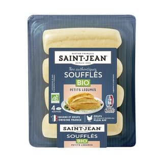 Saint Jean Soufflés de légumes bio, 4 pièces - 320g