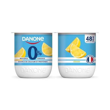 Danone Yaourts Citron 0%mg, 4x125g