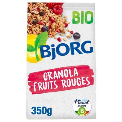 Bjorg Granola Fruits Rouges bio, 350g