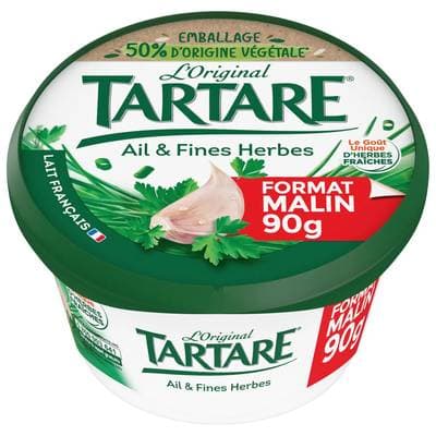 Tartare Fromage à tartiner ail & fines herbes, 90g